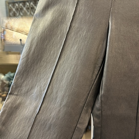 I love Tyler Madison black vegan leather pull on pants size small - Picture 3 of 5